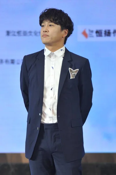 Южнокорейский Актер Тхэ Хён Принял Участие Пресс Конференции Посвященной Премьере — стоковое фото