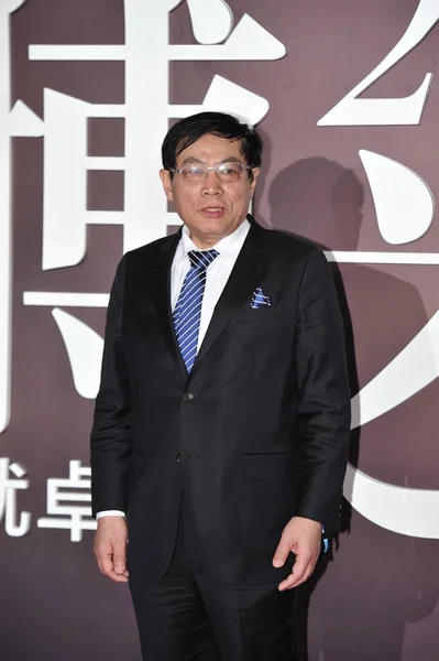 Ren Zhiqiang Byłego Przewodniczącego Huayuan Właściwość Ltd Przybywa Czerwonym Dywanie — Zdjęcie stockowe