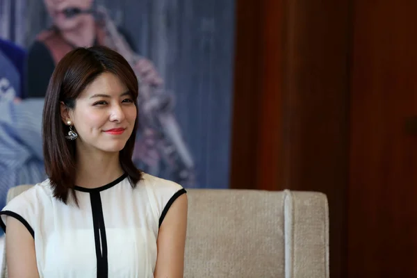 Японська Актриса Міна Fuji Посміхається Рекламні Подія Свого Нового Фільму — стокове фото