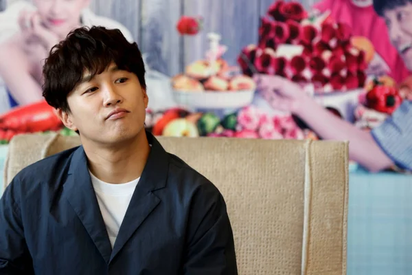 Sydkoreansk Skådespelare Cha Tae Hyun Deltar Ett Evenemang För Sin — Stockfoto