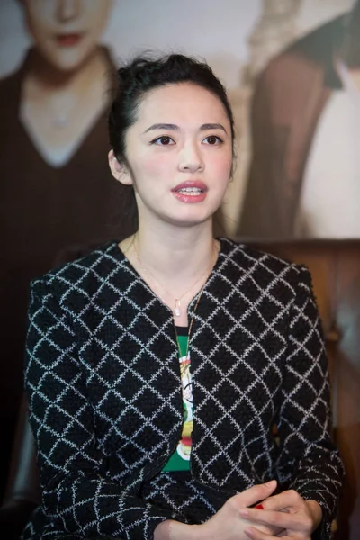 Chińska Aktorka Yao Chen Uśmiecha Się Premierze Jej Film Miss — Zdjęcie stockowe