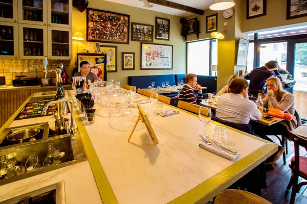 Interior View Petanque Restaurant Shanghai China January 2016 — Stock Photo, Image