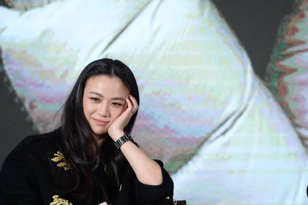 Actrice Chinoise Tang Wei Assiste Une Conférence Presse Pour Sortir — Photo