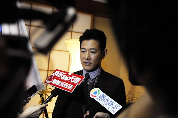 Японский Актёр Кодзи Яно Дал Интервью Время Церемонии Вручения Премии — стоковое фото