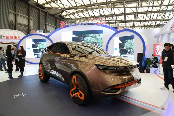 Concept Electric Car Display Appliance World Expo Awe 2016 Shanghai — Stock Photo, Image