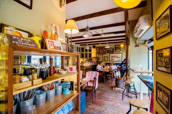 Interior View Petanque Restaurant Shanghai China January 2016 — Stock Photo, Image