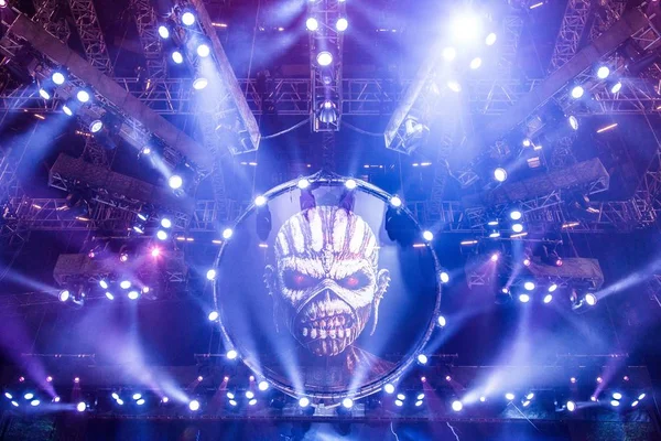 Engelse Heavy Metalband Iron Maiden Voert Tijdens Haar Concert Shanghai — Stockfoto