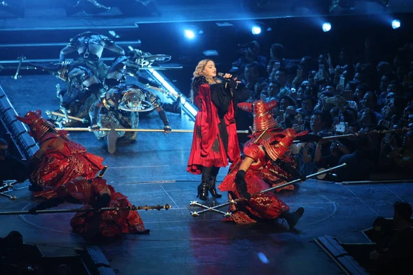 アメリカの歌手マドンナがコンサートで 反乱軍の心世界でツアー中にマカオ 2016 日実行します — ストック写真