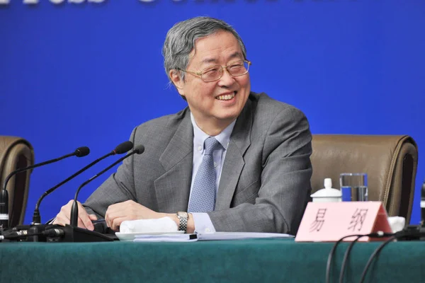 Zhou Xiaochuan Gouverneur Van People Bank China Pboc China Centrale — Stockfoto