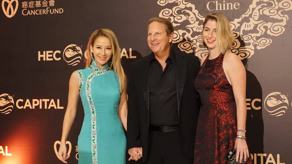 Cantante Taiwanesa Estadounidense Coco Lee Izquierda Esposo Bruce Rockowitz Centro — Foto de Stock