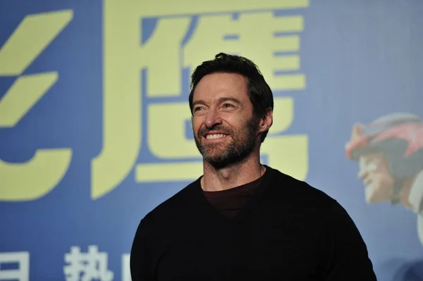 Australian Actor Hugh Jackman Attends Fan Meeting Promote His New — Stock Photo, Image