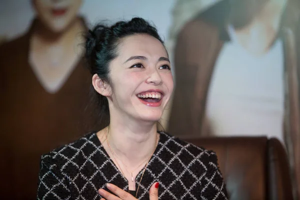 Actriz China Yao Chen Ríe Estreno Película Miss Partners Ciudad — Foto de Stock