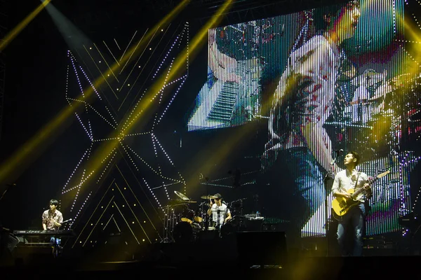 Membros Grupo Masculino Sul Coreano Cnblue Apresentam Seu Concerto Cidade — Fotografia de Stock