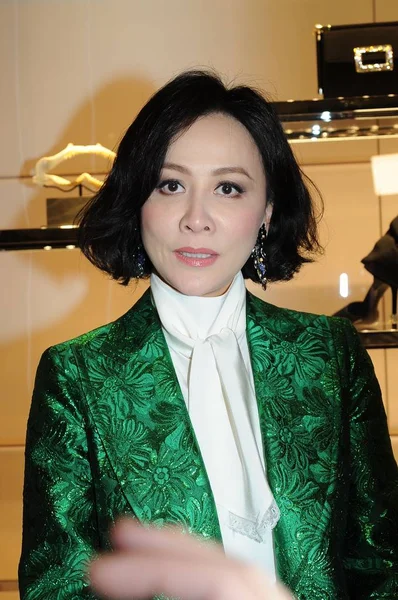 Hong Kong Actress Carina Lau Poses Opening Party New Boutique — 图库照片