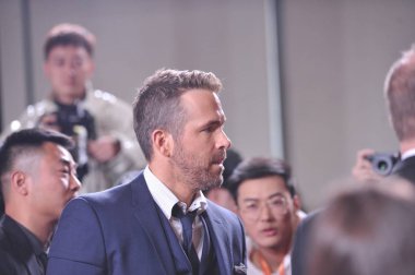 Canadian-American actor Ryan Reynolds attends the China press conference for his new movie 