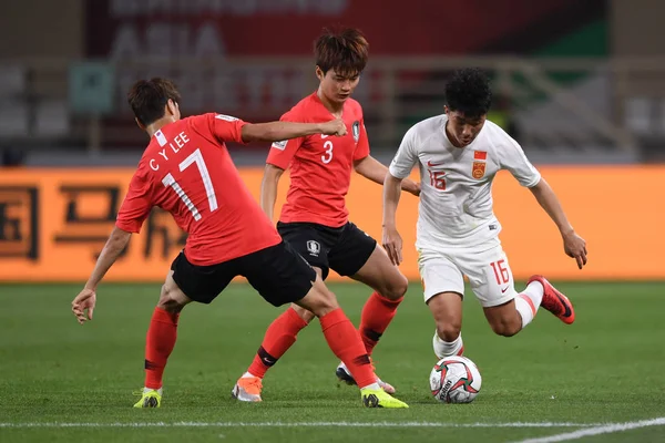 Lee Chung Yong Coréia Sul Esquerda Desafia Jin Jingdao China — Fotografia de Stock