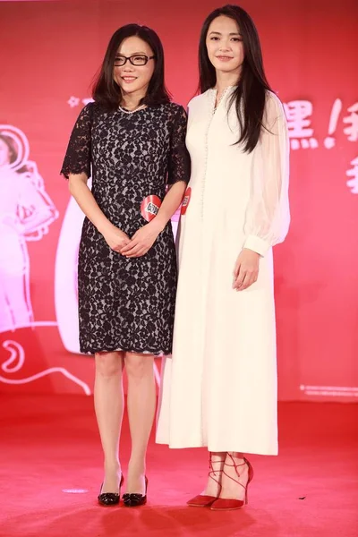 Atriz Chinesa Yao Chen Esquerda Posa Evento Promocional Para Omo — Fotografia de Stock