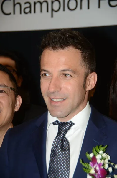 Italian Football Star Alessandro Del Piero Attends Promotional Event Chinese — Stock Photo, Image