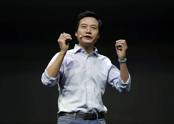 Lei Jun Presidente Ceo Xiaomi Technology Presidente Kingsoft Corp Pronuncia — Foto de Stock