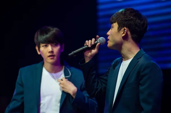 Südkoreanische Boygroup Exo Tritt Beim Friends Konzert 2016 Mit Exo — Stockfoto