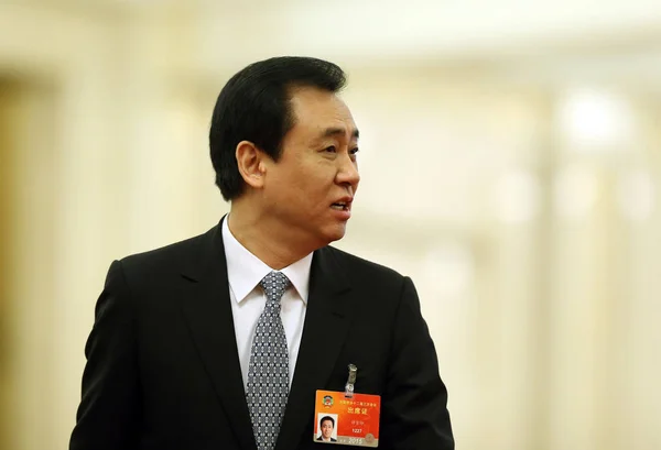 Jiayin Hui Yan Presidente Del Grupo Evergrande Asiste Una Reunión —  Fotos de Stock