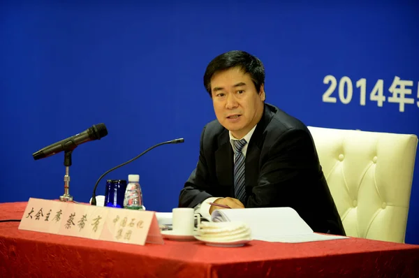Cai Xiyou Presidente Sinochem Group Vicepresidente Senior Sinopec Corp Asiste —  Fotos de Stock