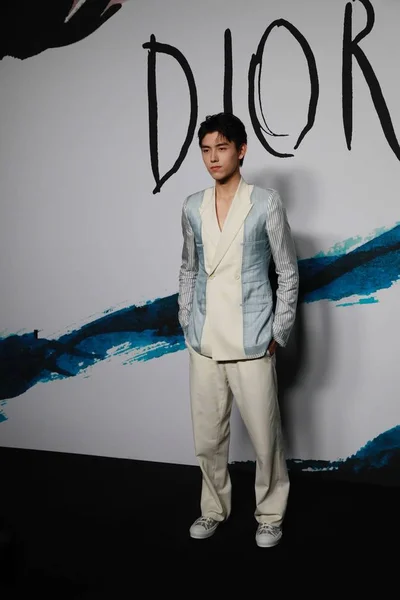 Chinese Actor Chen Feiyu Attends Dior Homme Fashion Show Paris — Stock Photo, Image
