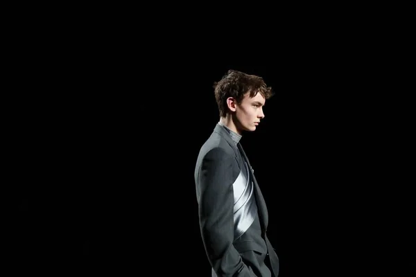 Model Displays New Creation Dior Homme Fashion Show Paris Men — Stock Photo, Image