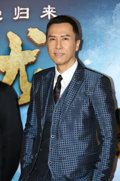 Acteur Hongkongais Donnie Yen Arrive Sur Tapis Rouge Pour Première — Photo