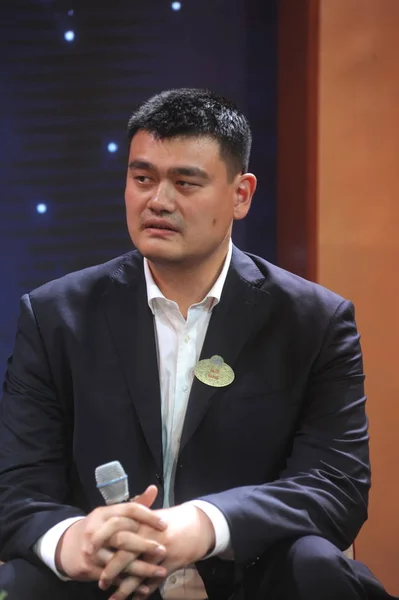 Superstar Chinoise Basket Ball Retraite Yao Ming Assiste Événement Pour — Photo