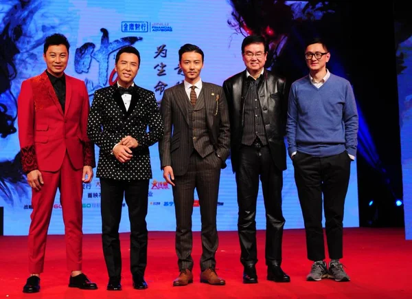 Von Links Die Hong Kong Schauspieler Patrick Tam Und Donnie — Stockfoto