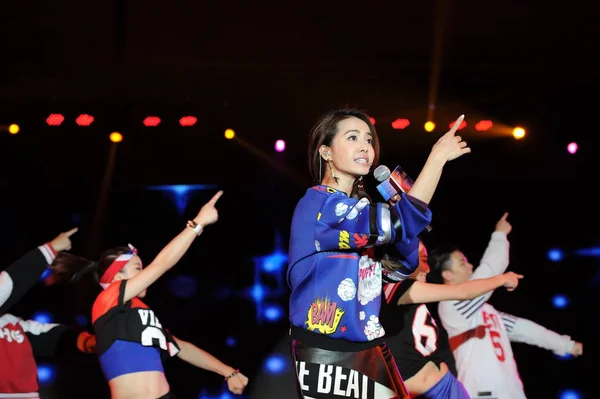 Taiwanese Singer Jolin Tsai Performs Annual Party Local Company Shanghai — Stockfoto