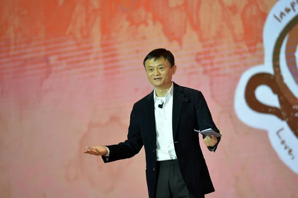 Jack Yun Chairman Alibaba Group Speaks 2016 Starbucks Partner Family — Stock Photo, Image