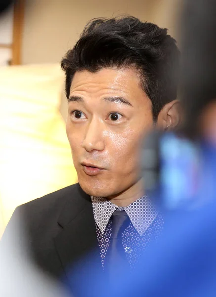 Der Japanische Schauspieler Koji Yano Wird Während Einer Preisverleihung Des — Stockfoto