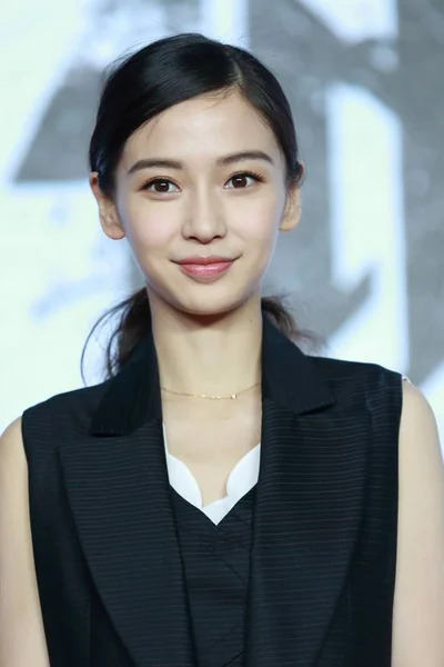 Hong Kong Model Actress Angelababy Poses Press Conference Promote Her — Stock Photo, Image
