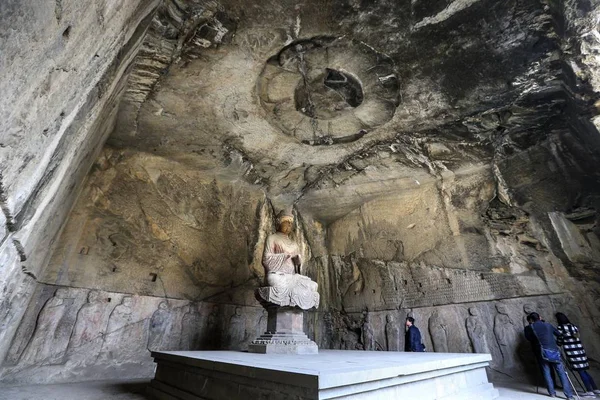 Vista Del Templo Kanjing También Conocido Como Templo Cueva Real —  Fotos de Stock