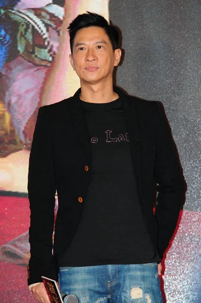 Acteur Hongkongais Nick Cheung Assiste Une Conférence Presse Pour Promouvoir — Photo