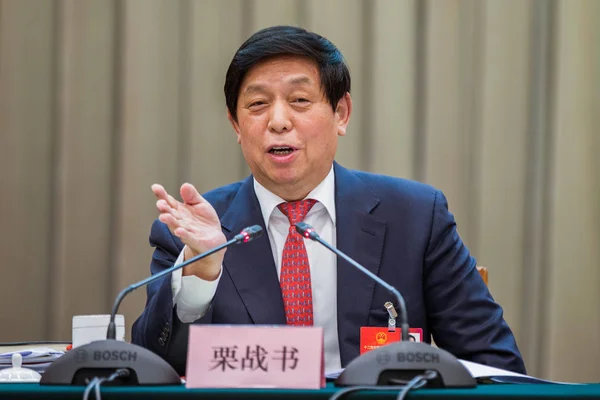 Zhanshu General Direktör Kinas Kommunistiska Parti Talar Vid Paneldebatt Guizhou — Stockfoto