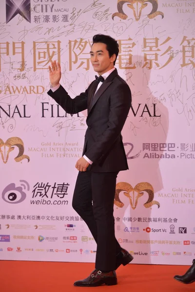 Ator Sul Coreano Song Seung Heon Chega Tapete Vermelho Para — Fotografia de Stock