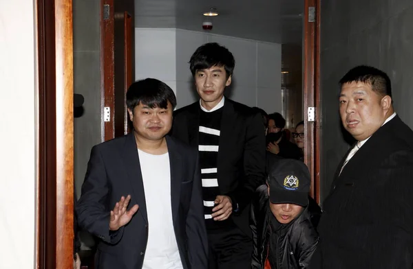 Actor Surcoreano Lee Kwang Soo Centro Llega Para Banquete Del —  Fotos de Stock