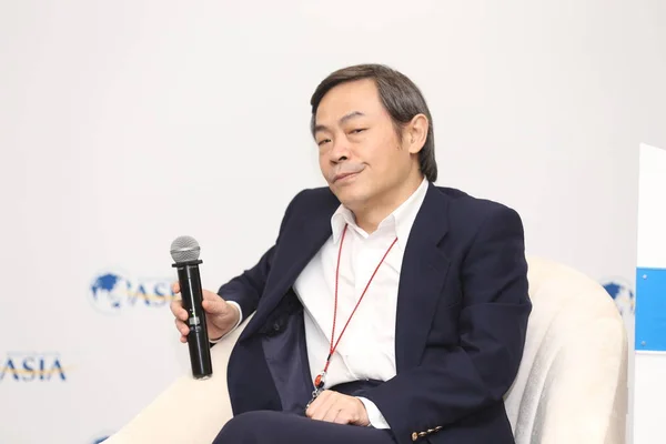 Zhang Yue Prezes Szerokiej Grupy Uczęszcza Sub Forum Podczas Boao — Zdjęcie stockowe