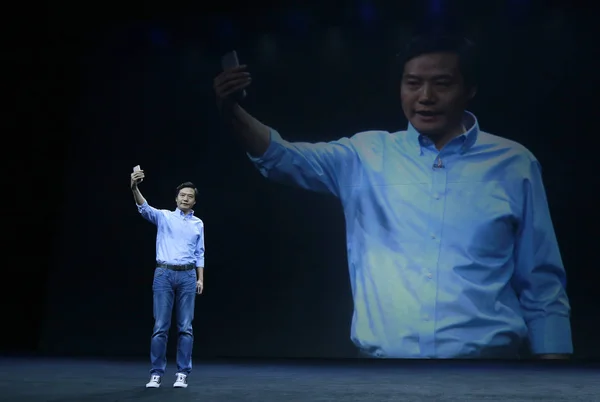 Lei Черв Голова Головний Виконавчий Директор Xiaomi Технології Голова Kingsoft — стокове фото