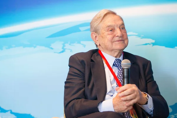 Milliardærinvestoren George Soros Styreformann Soros Fund Management Grunnlegger Open Society – stockfoto