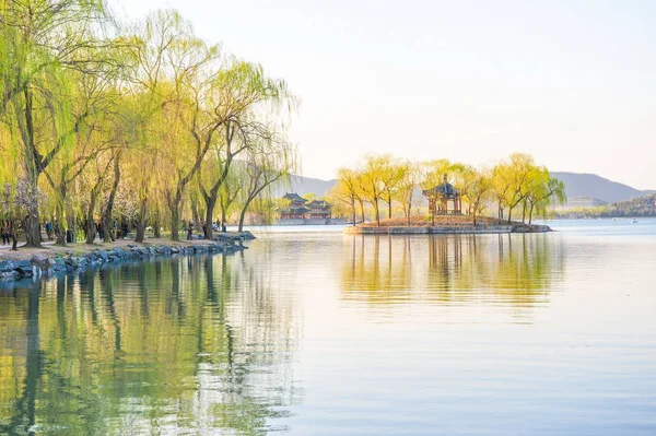 Landschap Van Het Kunming Meer Het Zomerpaleis Ook Bekend Als — Stockfoto