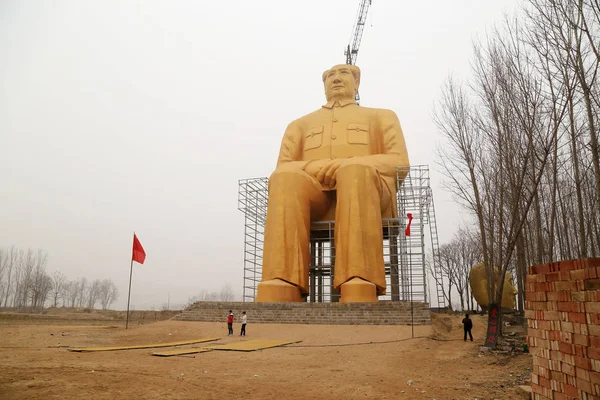 Köylüler Zhushigang Köyü Tongxu Ilçesi Kaifeng Şehri Orta Çin Henan — Stok fotoğraf