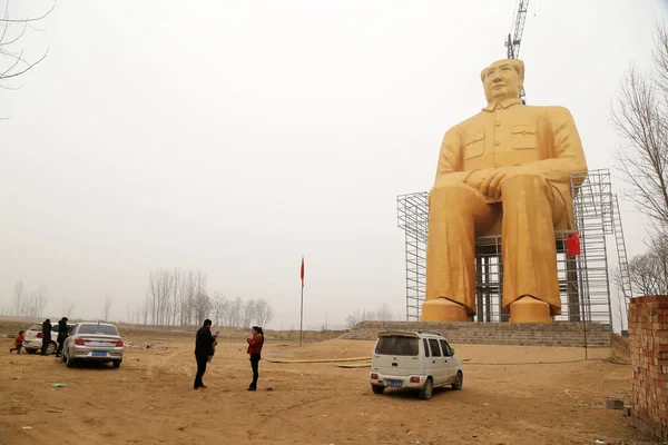 Köylüler Zhushigang Köyü Tongxu Ilçesi Kaifeng Şehri Orta Çin Henan — Stok fotoğraf