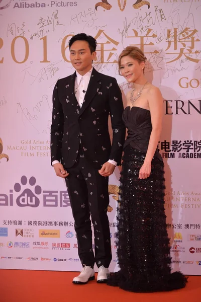 Hong Kong Schauspieler Julian Cheung Links Posiert Auf Dem Roten — Stockfoto