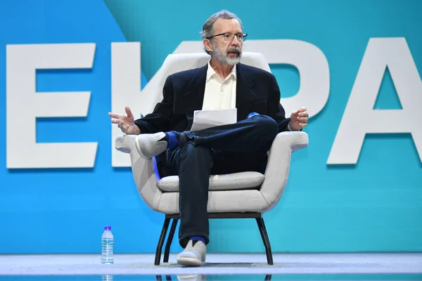 Catmull Pixar Founder Computer Animation Pioneer Delivers Speech Geekpark 2019 — Stock Photo, Image