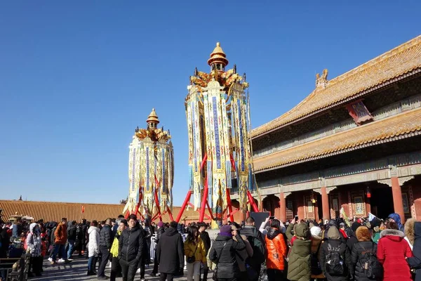 Uzun Ömürlü Fener Wanshou Deng Göksel Saflık Palace Veya Qianqing — Stok fotoğraf