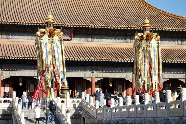 Visa Livslängd Lyktor Wanshou Deng Palace Heavenly Purity Eller Qianqing — Stockfoto